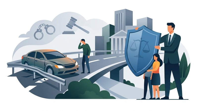 Иллюстрация к статье о защите прав и уголовных рисках при ДТП с пострадавшими